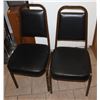 Image 1 : TWO STACKING CHAIRS (VERY GOOD CONDITION)-NO TRANSPORT TO EDMONTON