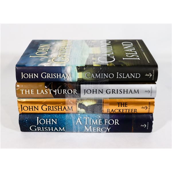 FOUR JOHN GRISHAM HARDCOVER NOVELS