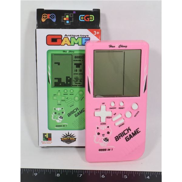 NEW PINK HAND HELD BLOCK/TETRIS TYPE GAME