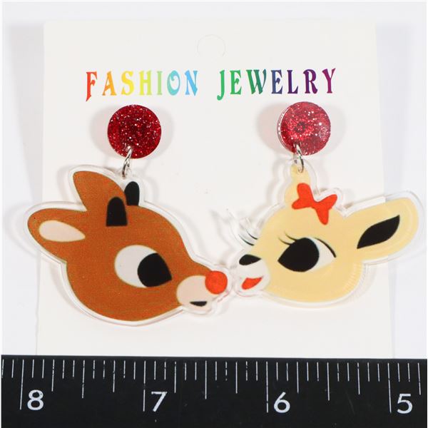 NEW RUDOLPH AND CLARICE THEME DROP EARRINGS