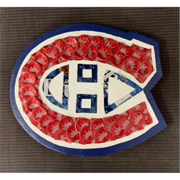 Montreal Canadiens Logo Bottlecap Art