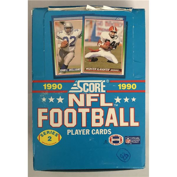 1990 SCORE NFL SERIES II wax box