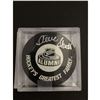 Image 1 : STEVE SHUTT (HOF) SIGNED NHL ALUMNI PUCK