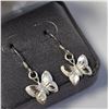 Image 2 : SILVER BUTTERFLY EARRINGS