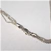 Image 3 : SILVER 18" TRIPLET LAYER NECKLACE