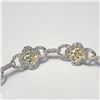 Image 2 : SILVER CZ 12.12G 7" BRACELET