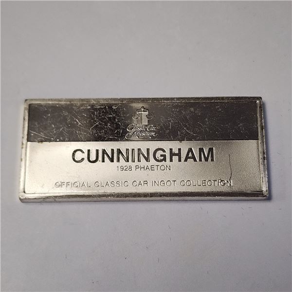 SILVER 20.54G VINTAGE CAR BAR