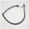 Image 3 : SILVER CZ 7" 10.12G BRACELET