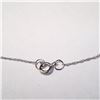 Image 3 : 10K WHITE GOLD 16" 0.3G NECKLACE
