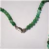 Image 3 : SILVER NATURAL JADE 16" NECKLACE