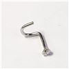 Image 1 : 14K WHITE GOLD 0.11G NOSE PIN