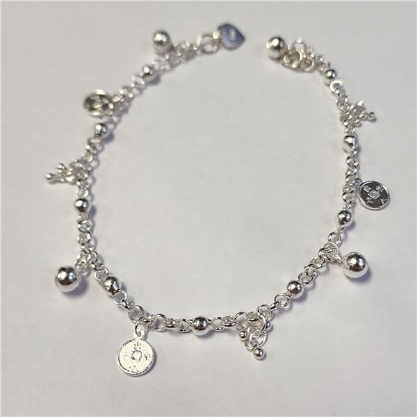 SILVER 10.06G 9" ANKLET