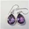 Image 1 : SILVER AMETHYST EARRINGS