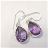Image 2 : SILVER AMETHYST EARRINGS