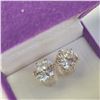Image 2 : 10K YELLOW GOLD CZ 6.5MM EARRINGS