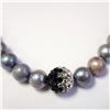Image 2 : SILVER CZ AND PEARL 17" NECKLACE