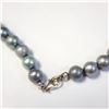 Image 3 : SILVER CZ AND PEARL 17" NECKLACE
