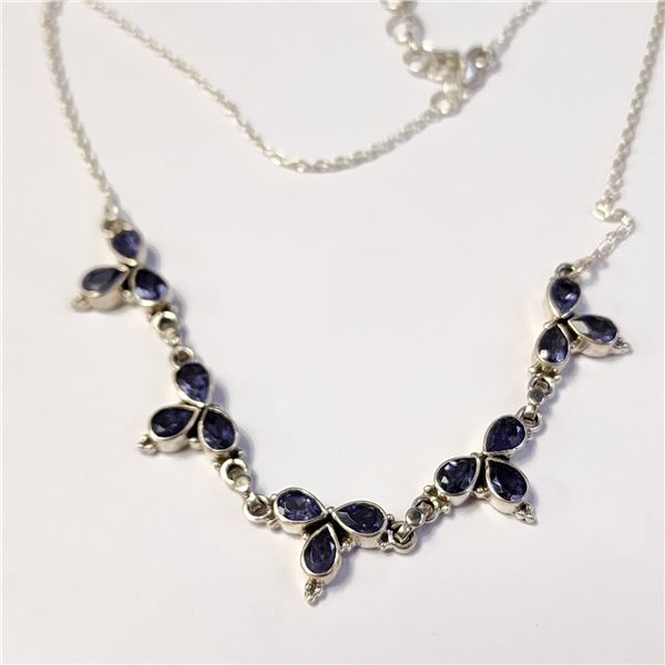 SILVER LOLITE 18" NECKLACE