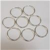 Image 2 : SILVER LOT OF 4 HOOPS EARRINGS