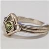 Image 3 : SILVER PERIDOT RING (~SIZE 8)(~WEIGHT 3.7G)