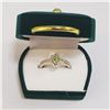 Image 4 : SILVER PERIDOT RING (~SIZE 8)(~WEIGHT 3.7G)