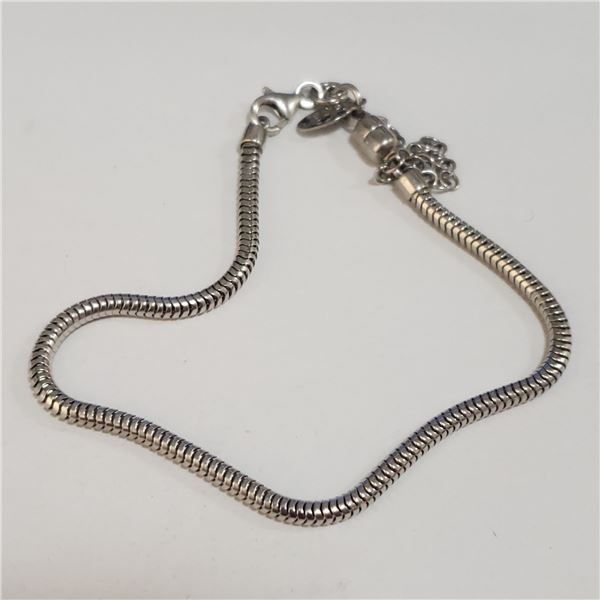 SILVER BRACELET (LENGTH 8.5INCHES) (WEIGHT 9.52G)