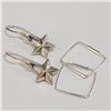 Image 1 : SILVER LOT OF 2 EARRINGS