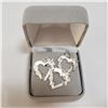 Image 3 : SILVER LOT OF 3 HEART SHAPED PENDANT