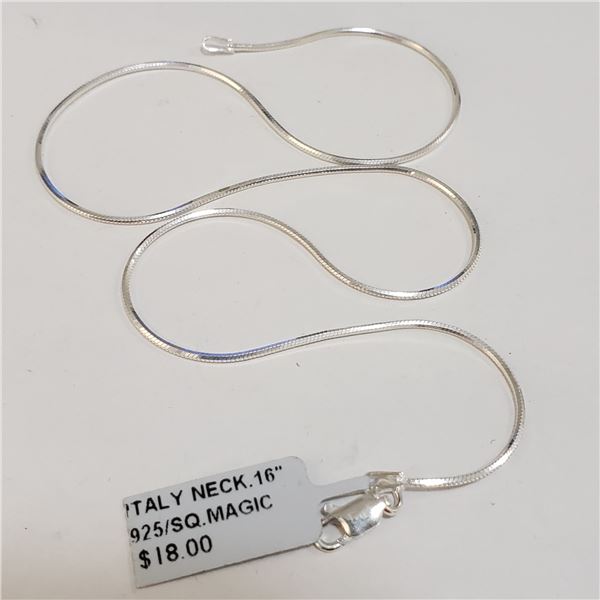 SILVER CHAIN(~LENGTH 16INCHES) (~WEIGHT 4.25G)