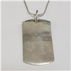 Image 1 : SILVER ENGRAVABLE TAG NECKLACE