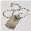Image 3 : SILVER ENGRAVABLE TAG NECKLACE