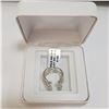 Image 4 : SILVER CUBIC ZIRCONIA RING (~SIZE 7)(WEIGHT 6.15G)