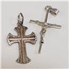 Image 1 : SILVER LOT OF 2 CROSS PENDANT