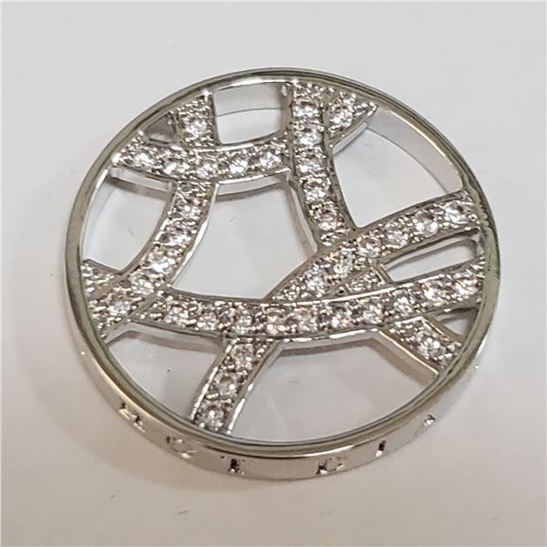 SILVER CUBIC ZIRCONIA PENDANT (~WEIGHT 3.28G)