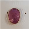 Image 2 : 14K YELLOW GOLD CREATED RUBY(8.8CT) PENDANT