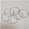 Image 2 : SILVER LOT OF 3 HOOPS EARRINGS(~WEIGHT 4.14G)