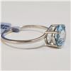 Image 2 : SILVER BLUE TOPAZ(1.1CT) RING (~SIZE 7)