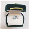 Image 4 : SILVER BLUE TOPAZ(1.1CT) RING (~SIZE 7)