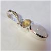 Image 2 : SILVER MOONSTONE CITRINE PENDANT(~WEIGHT 4.33G)