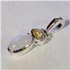 Image 3 : SILVER MOONSTONE CITRINE PENDANT(~WEIGHT 4.33G)