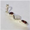 Image 2 : SILVER MOONSTONE GARNET PENDANT