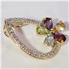 Image 2 : SILVER MULTI GEMSTONE PENDANT