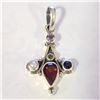 Image 1 : SILVER GARNET PENDANT