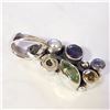 Image 2 : SILVER MULTI GEMSTONE PENDANT