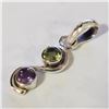 Image 3 : SILVER PERIDOT AMETHYST PENDANT