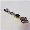 Image 2 : SILVER GARNET PERIDOT PENDANT(~WEIGHT 5.77G)