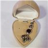 Image 4 : SILVER GARNET PERIDOT PENDANT(~WEIGHT 5.77G)