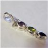 Image 2 : SILVER AMETHYST PERIDOT PENDANT(~WEIGHT 5.3G)