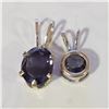 Image 1 : SILVER LOT OF 2 IOLITE PENDANT
