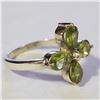 Image 2 : SILVER PERIDOT RING (~SIZE 6.75)(~WEIGHT 3G)